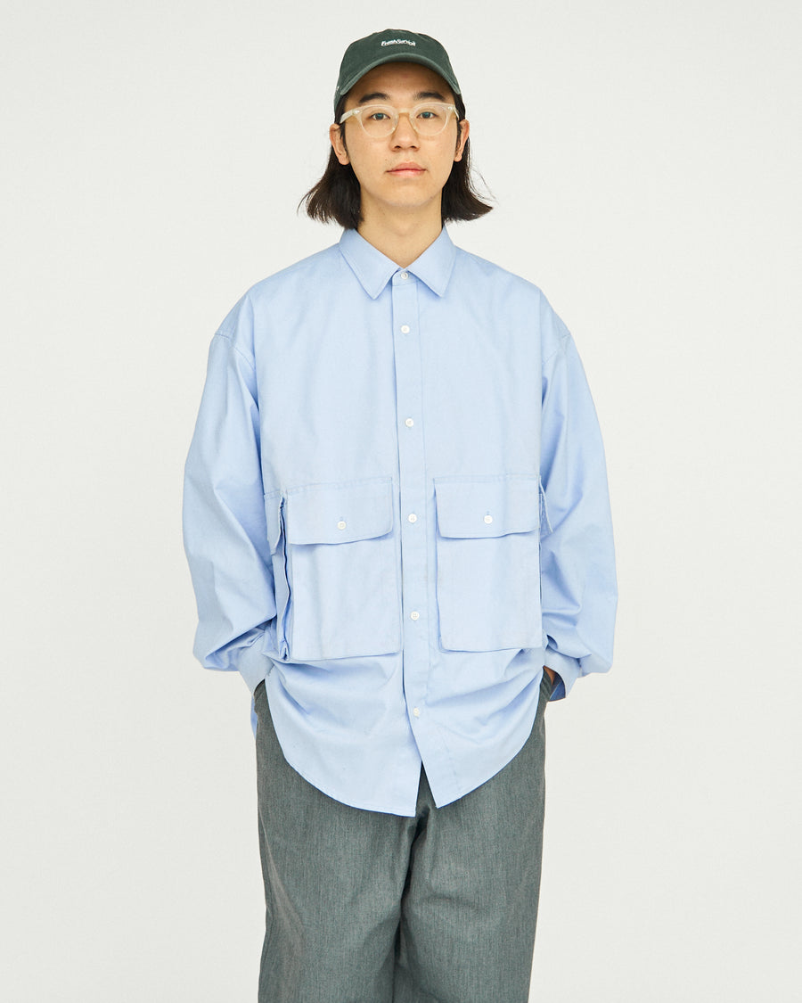 DRY OXFORD FLAP POCKET L/S SHIRT