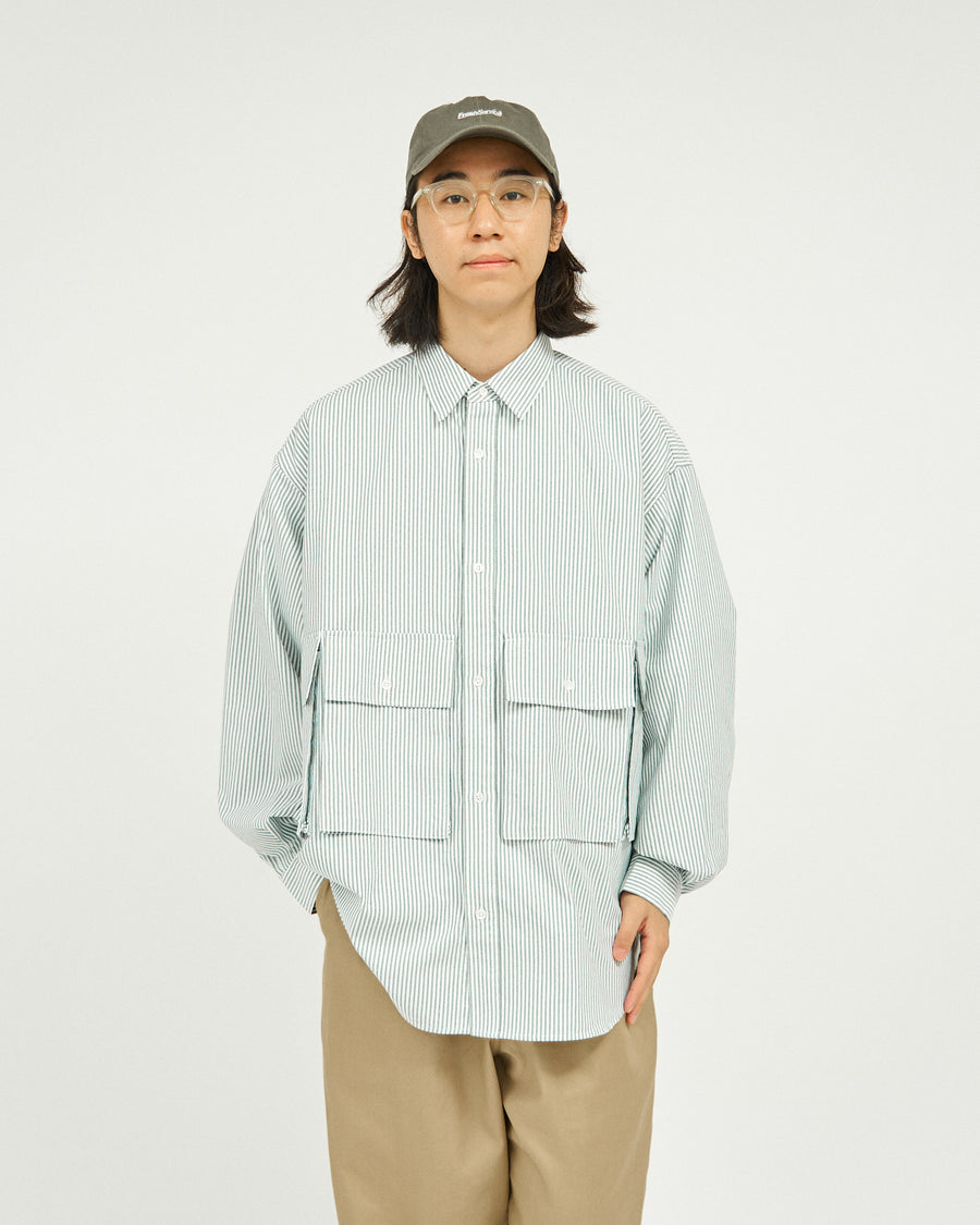 DRY OXFORD FLAP POCKET L/S SHIRT