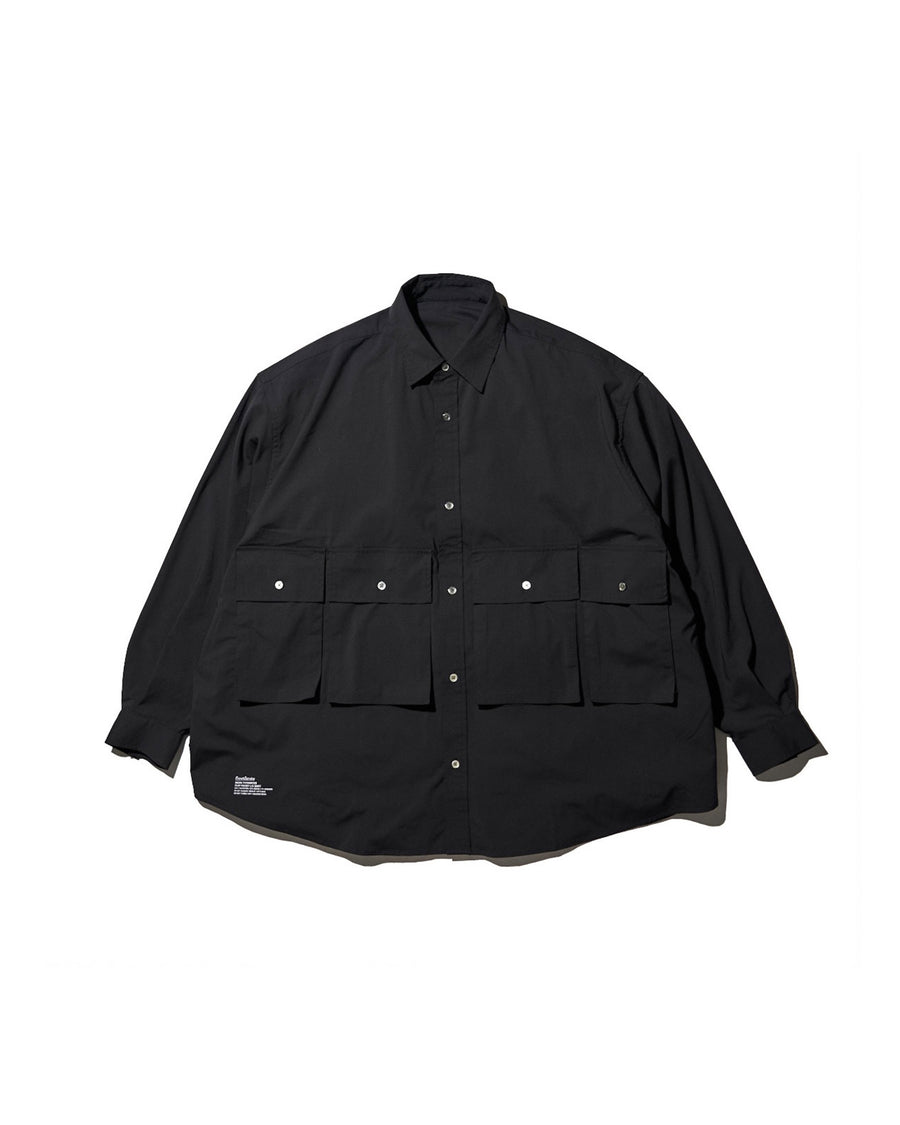 MICRO TYPEWRITER FLAP POCKET L/S SHIRT