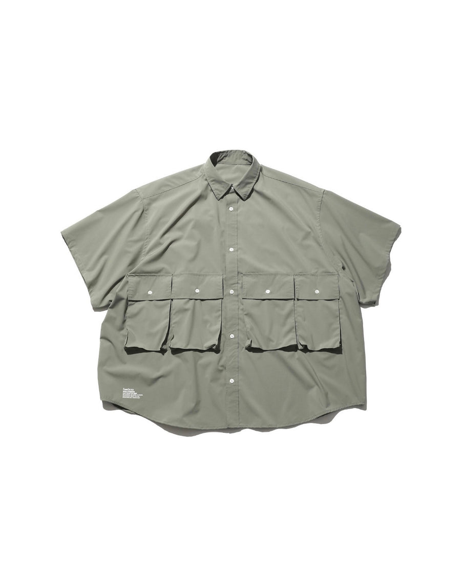 MICRO TYPEWRITER FLAP POCKET S/S SHIRT