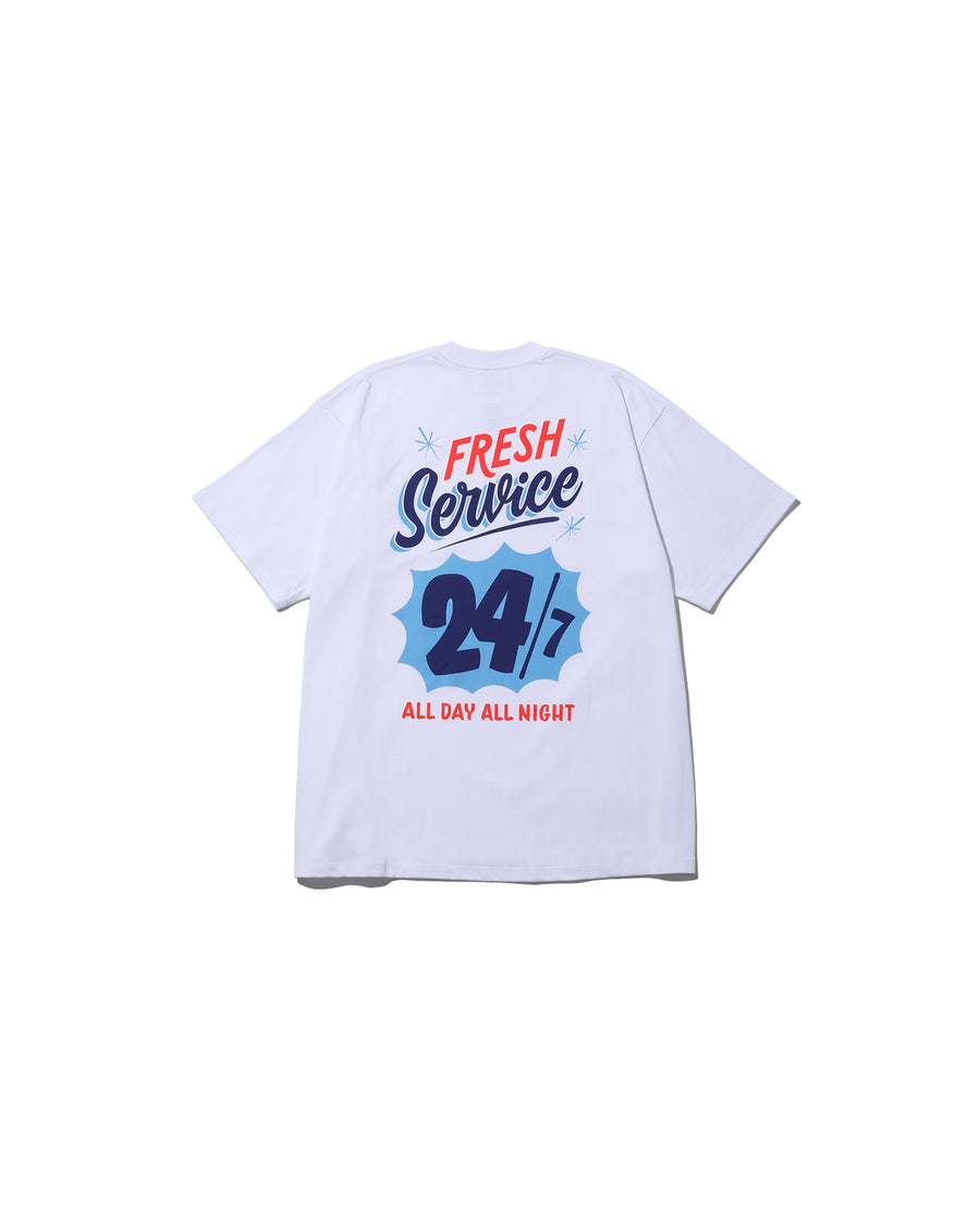 CORPORATE PRINTED S/S TEE ”ALL DAY ALL NIGHT ”