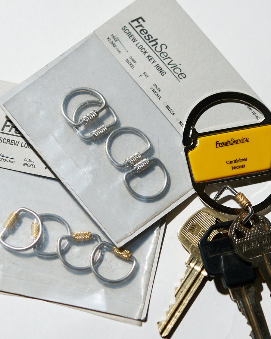 SCREW LOCK KEY RING