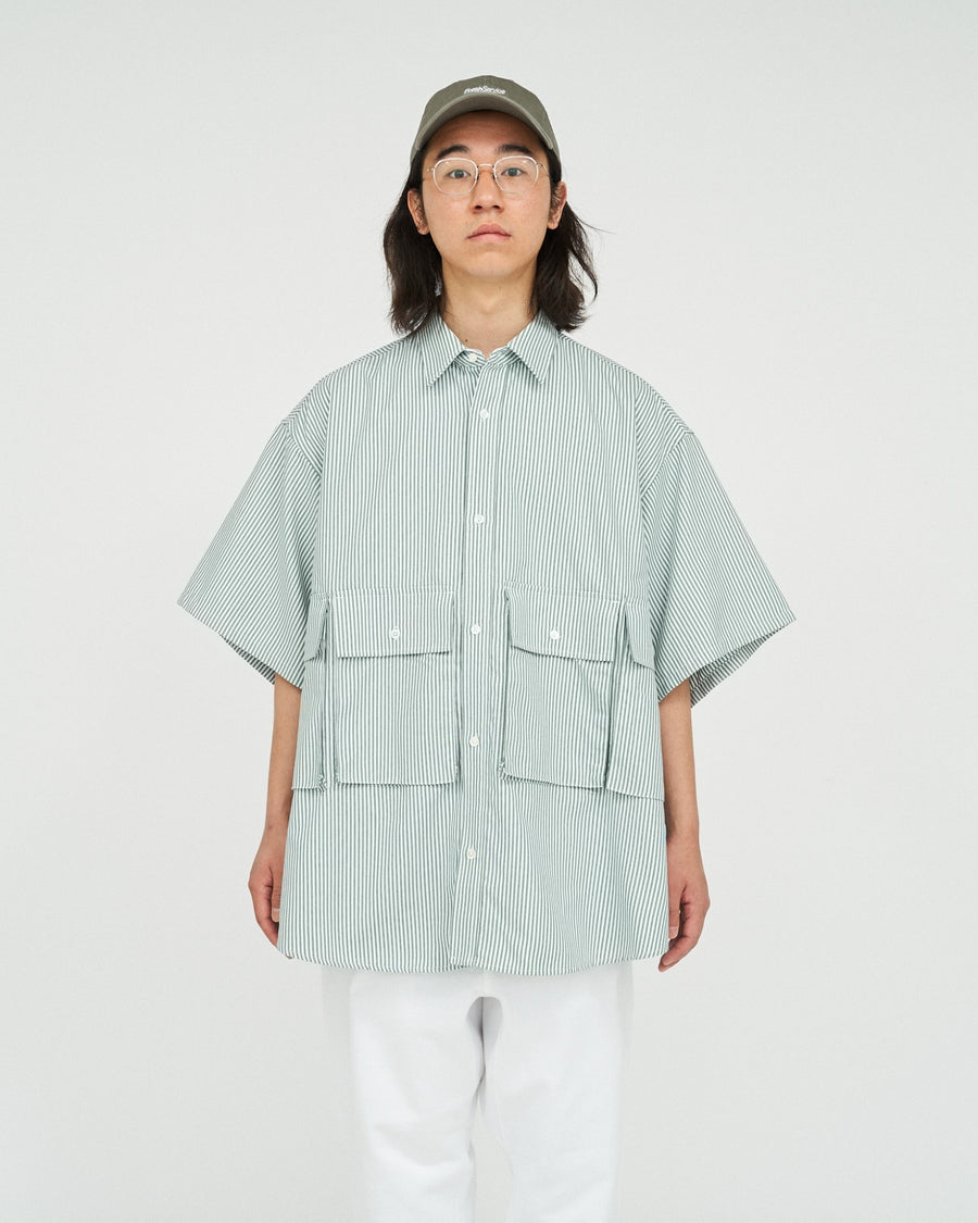 DRY OXFORD FLAP POCKET S/S SHIRT