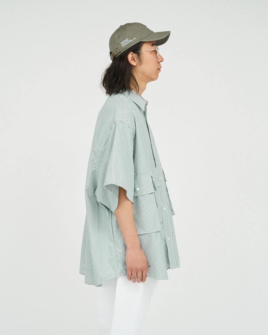 DRY OXFORD FLAP POCKET S/S SHIRT