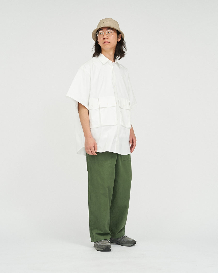 DRY OXFORD FLAP POCKET S/S SHIRT