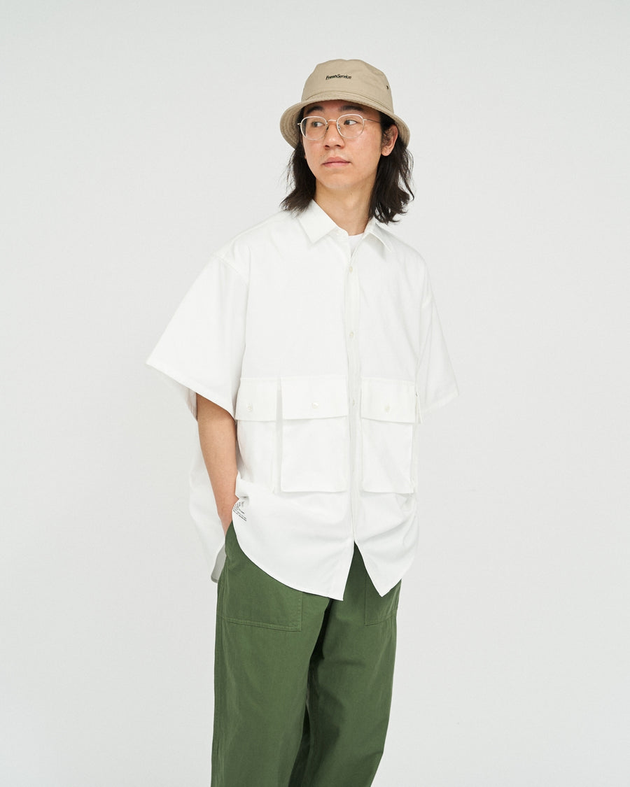 DRY OXFORD FLAP POCKET S/S SHIRT