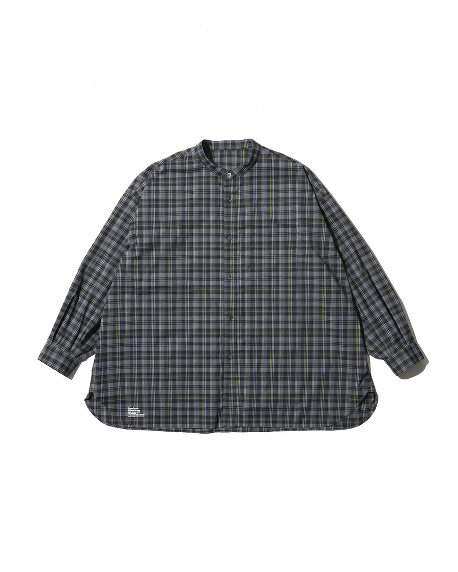 MADRAS DRY TECH BAND COLLAR SHIRT – FreshService® official site