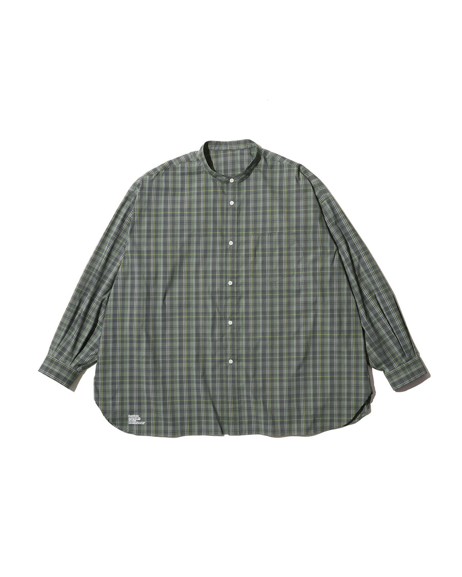MADRAS DRY TECH BAND COLLAR SHIRT – FreshService® official site