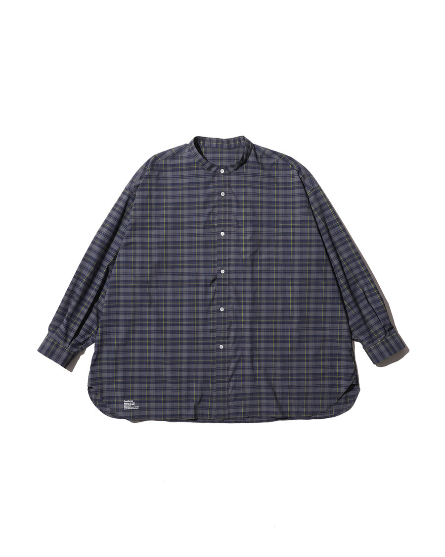 MADRAS DRY TECH BAND COLLAR SHIRT – FreshService® official site