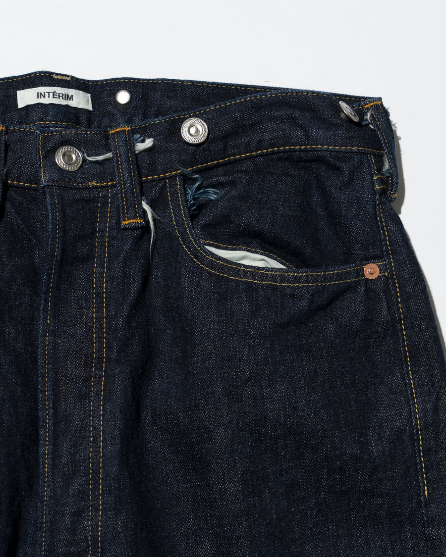 NATURAL INDIGO SHUTTLE DENIM SINGLE NEEDLE 201 NO.2 JEANS