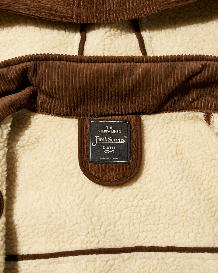 SHERPA CORDUROY DUFFLE COAT