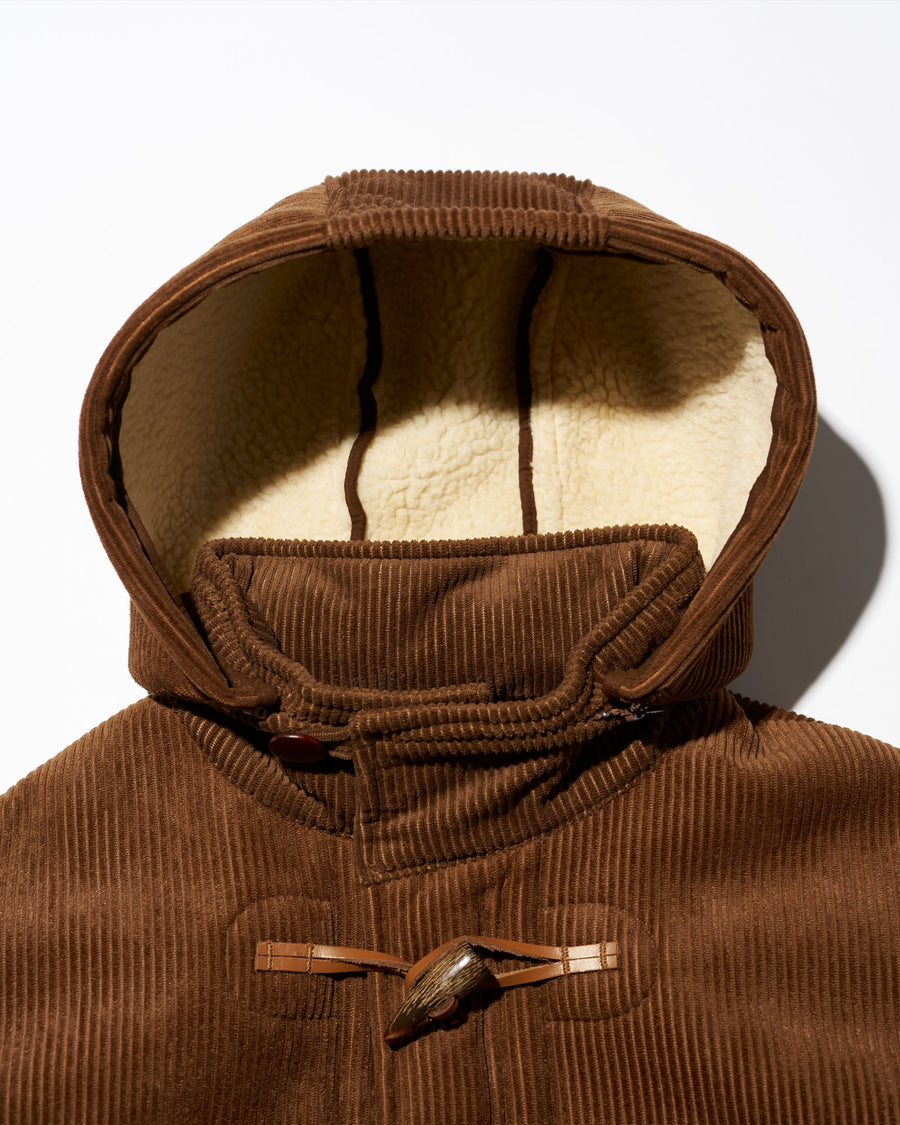 SHERPA CORDUROY DUFFLE COAT