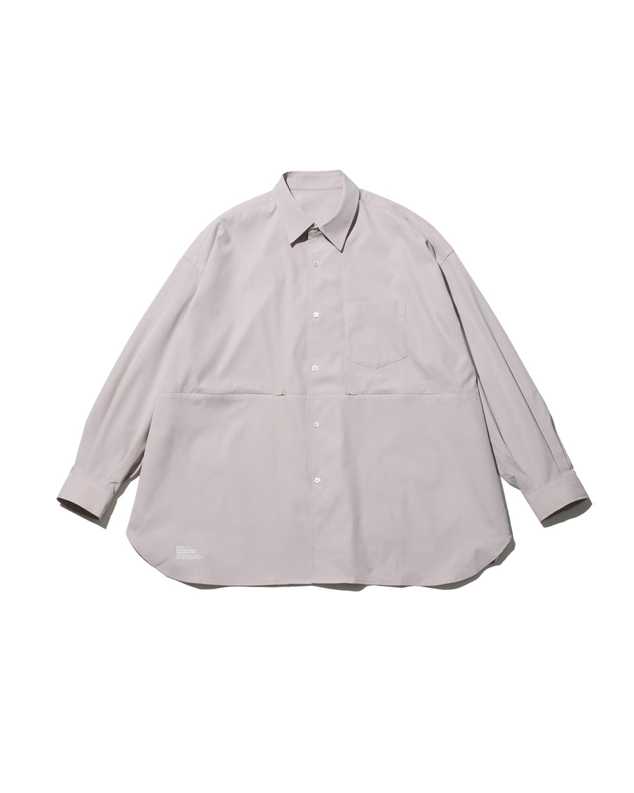 STRETCH MATTE TAFFETA REGULAR COLLAR SHIRT