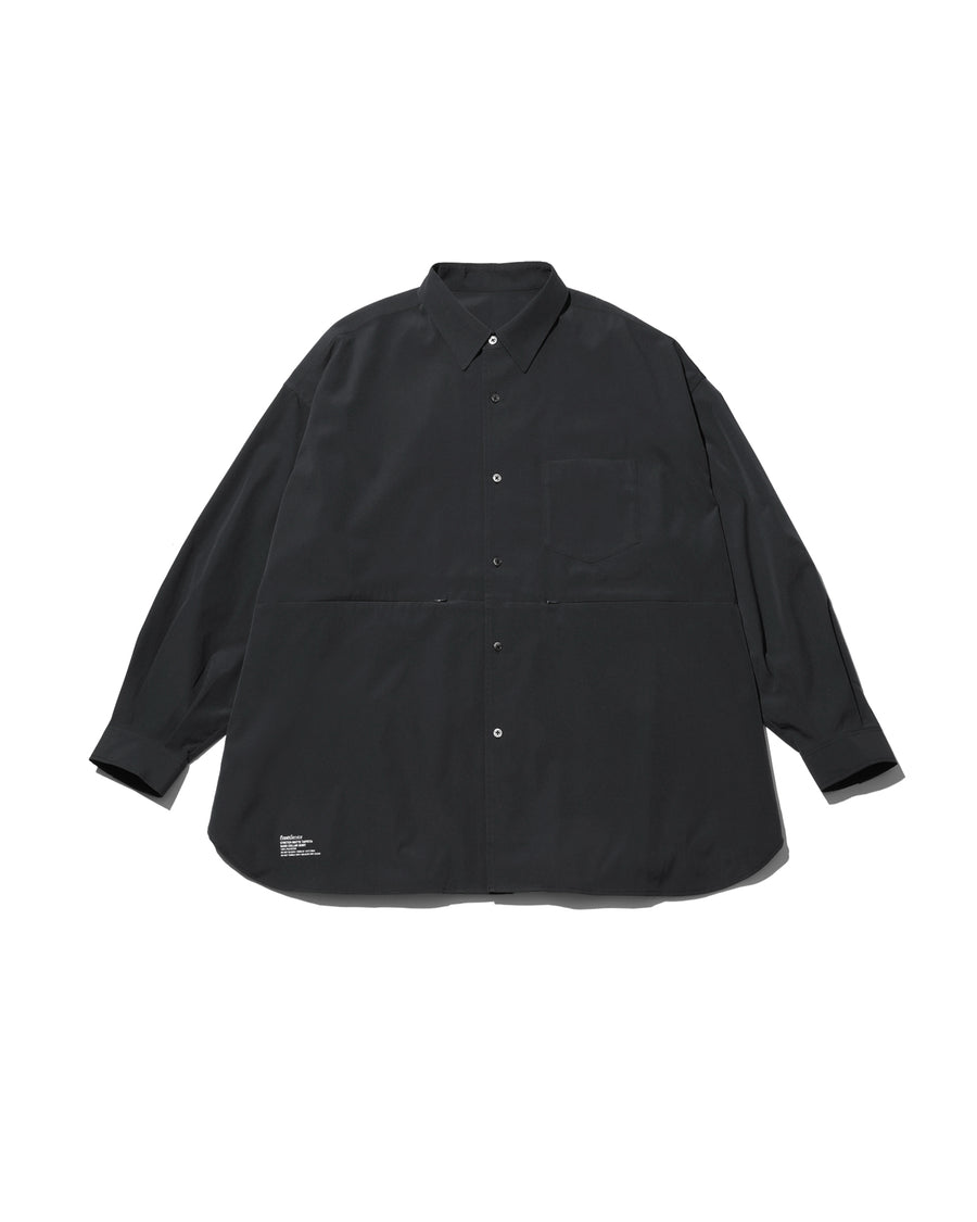 STRETCH MATTE TAFFETA REGULAR COLLAR SHIRT