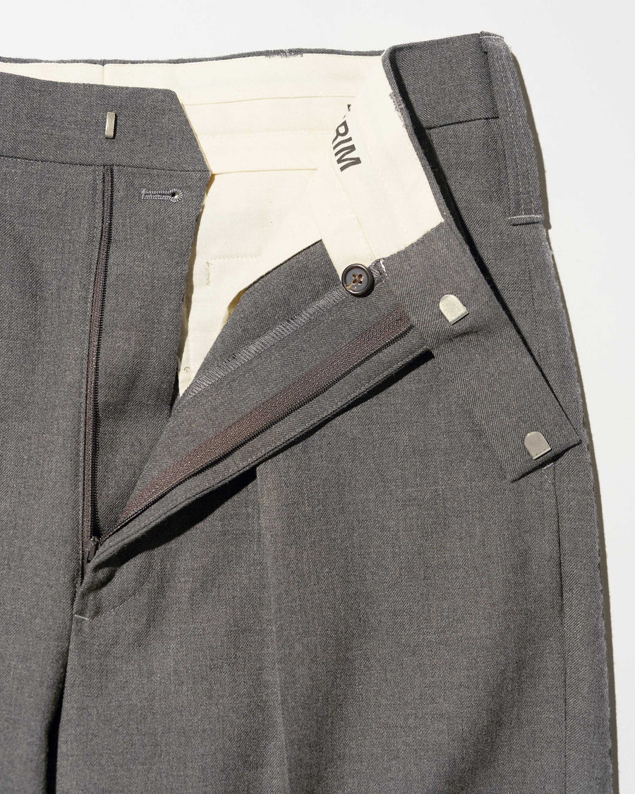 MILITARY WOOL SERGE 1-TUCK FRENCH ARMY TAPERED TROUSER