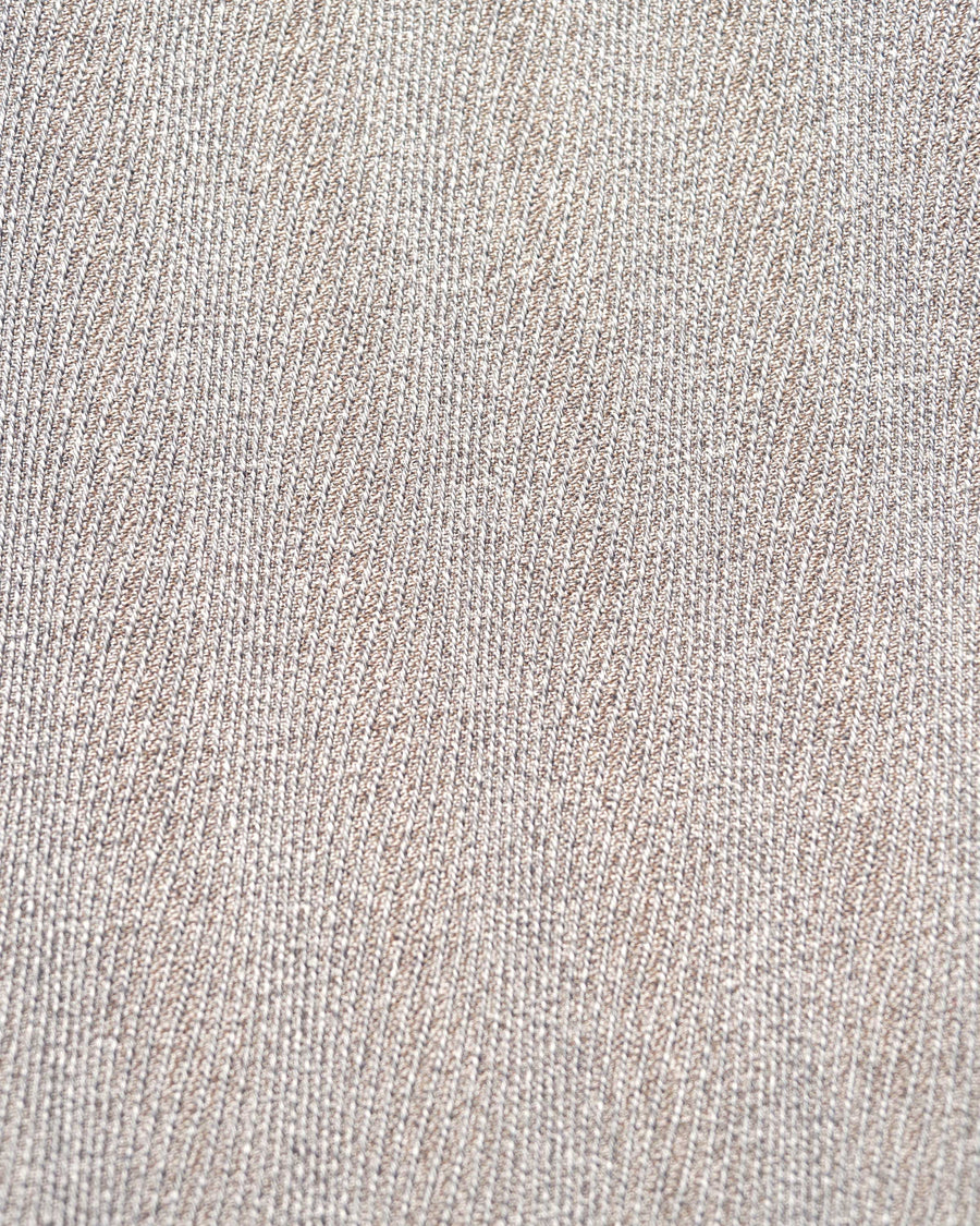 STRUCTED DIAGONAL MELANGE WOOL DEAD STOCK BELTED MIL BAGGY TROUSER