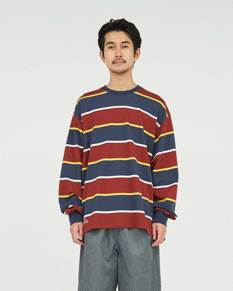 MULTI BORDER L/S TEE