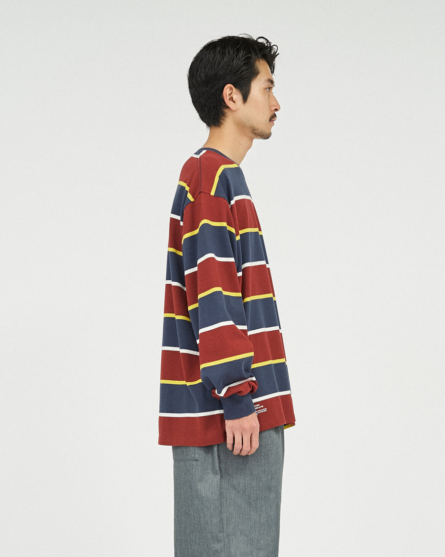 MULTI BORDER L/S TEE