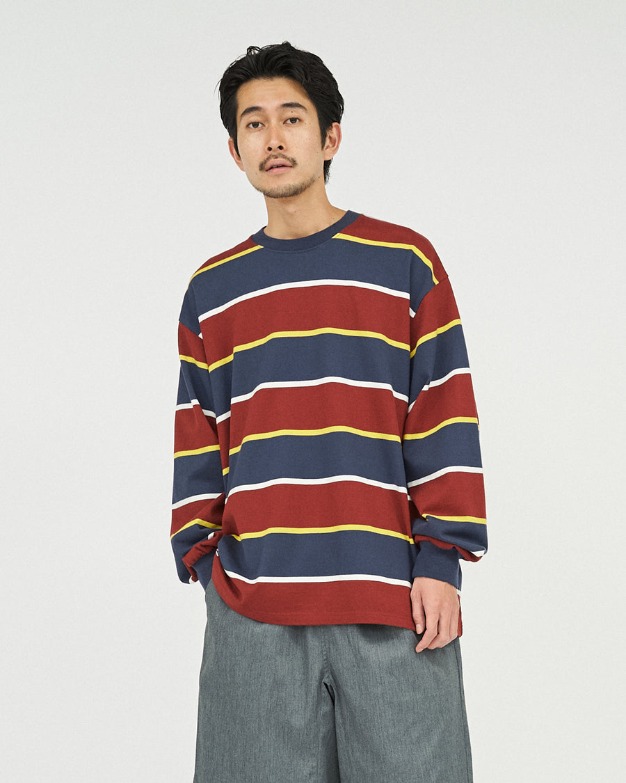 MULTI BORDER L/S TEE
