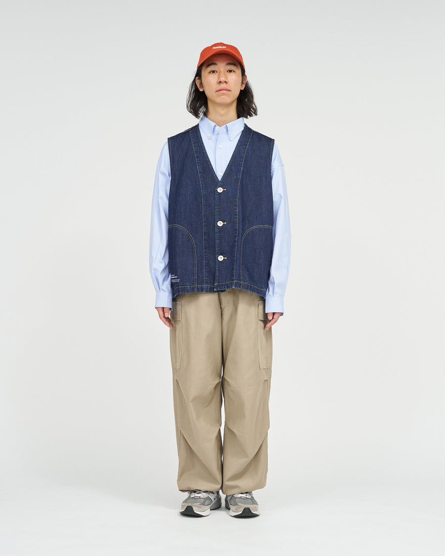 WORKERS DENIM VEST(INDIGO) – FreshService® official site