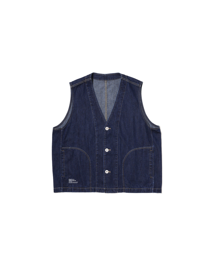 トップス ENOF denim work vest WORKERS DENIM VEST(INDIGO) – FreshService® official site
